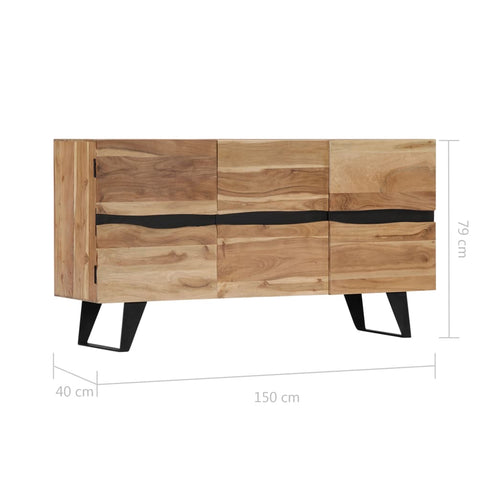 Hobbs - Sideboard 1500 x 400 x 790 mm Solid Acacia Wood